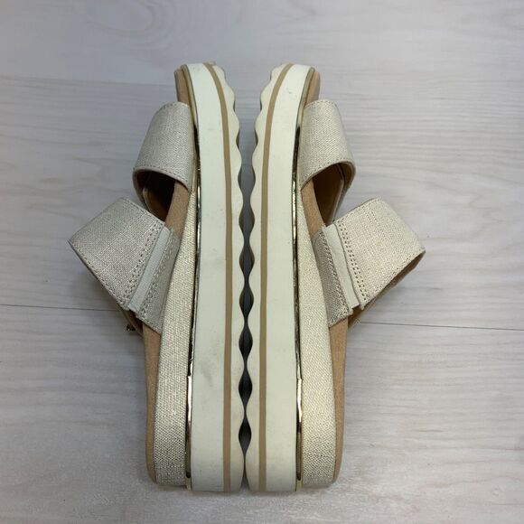 Vionic Womens Brandie Metallic Tip Slip On Sandals Size 11 Platform - Picture 2 of 10